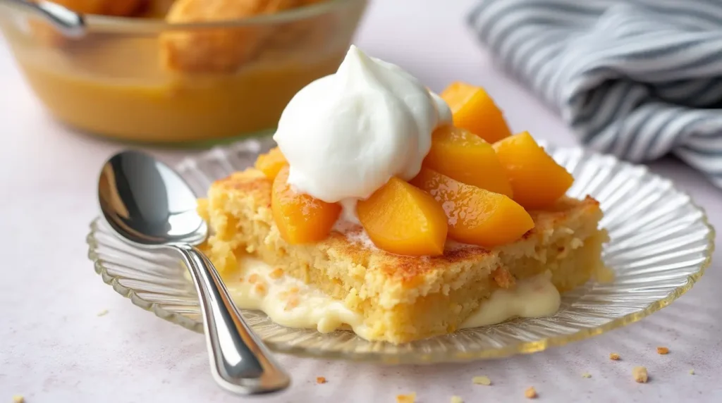 Peach Cobbler with Cake Mix