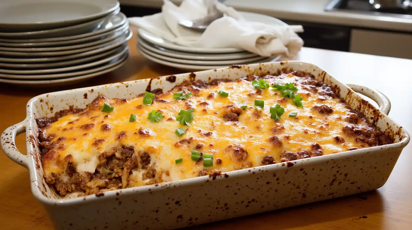 Ground Beef Hash Brown Casserole