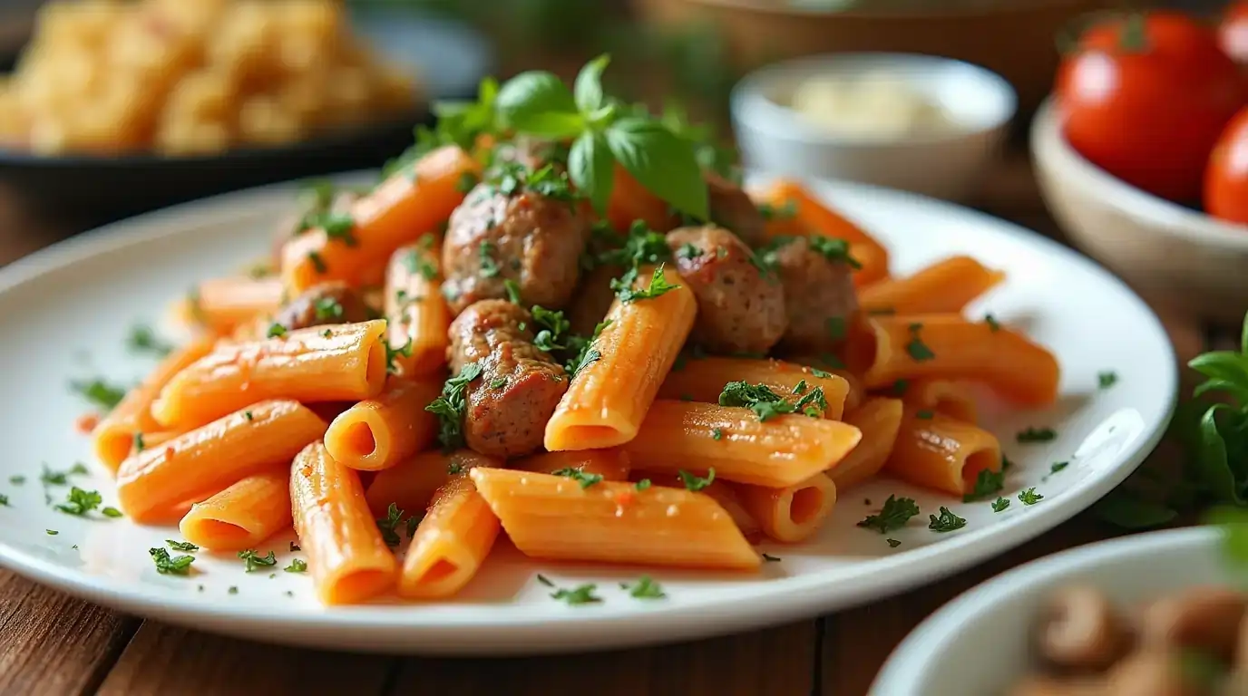 Chicken sausage pasta