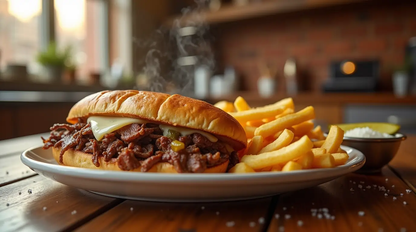 Philadelphia Cheese Steak and Fries
