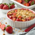 Healthy rhubarb recipes – sugar-free rhubarb crumble with oats