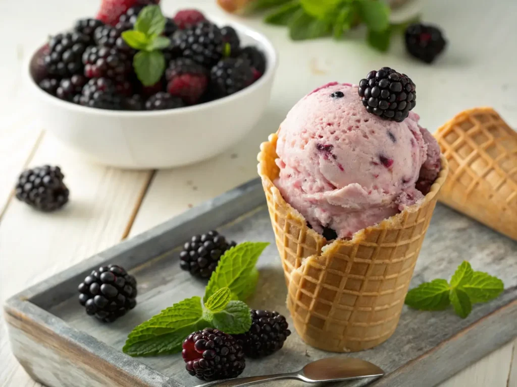 Blackberry Ice Cream Recipe: The Best 5-Star Creamy Dessert