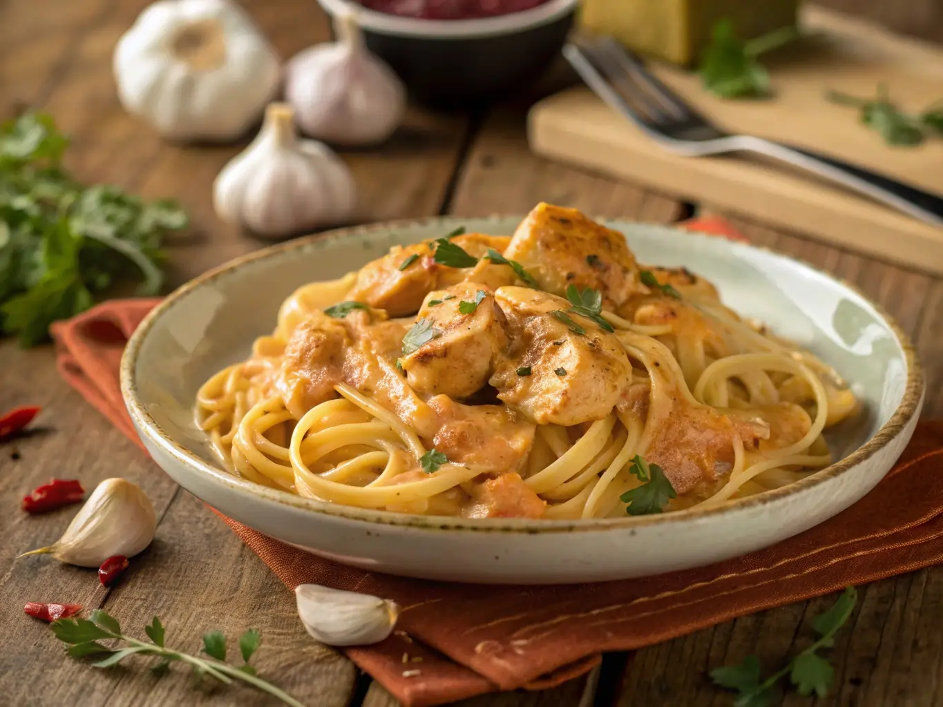 Cowboy Butter Chicken Linguine – The Best Bold & Creamy Fusion Dish