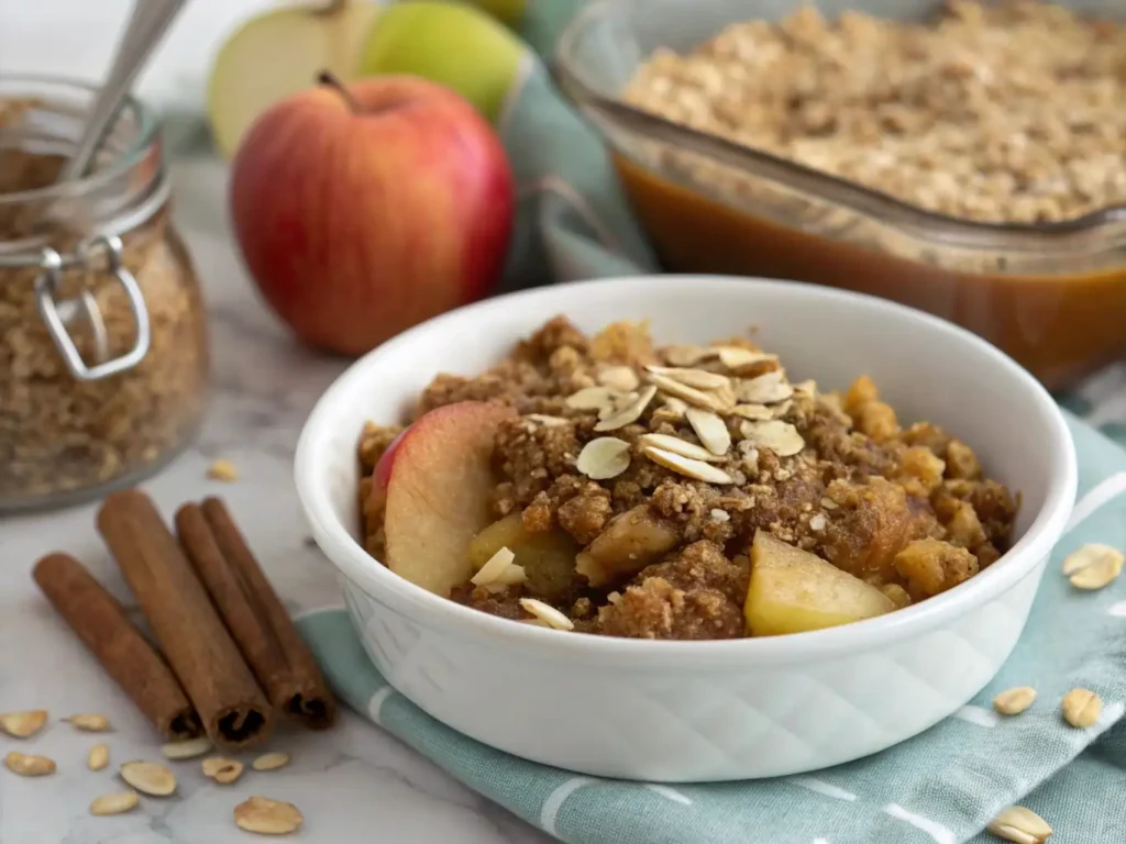 Apple Crisp Recipe with Oats | Easy Homemade Dessert